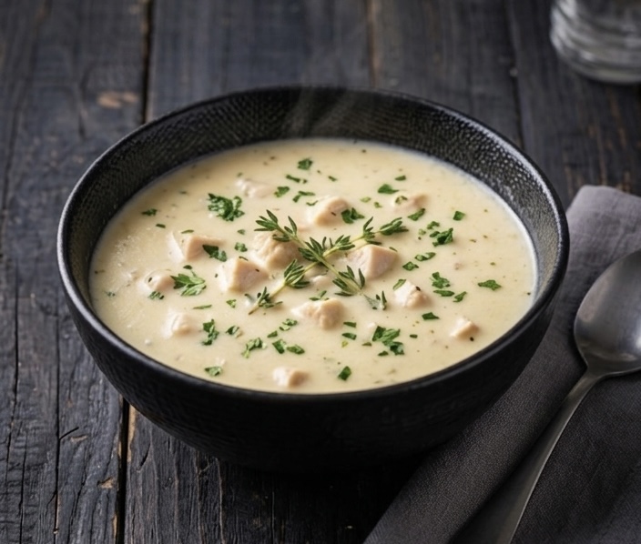 شوربة كريمة دجاج
