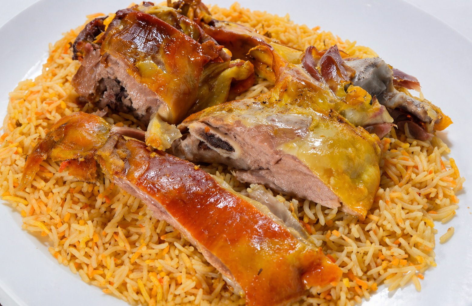 مندي لحم مع أرز 
